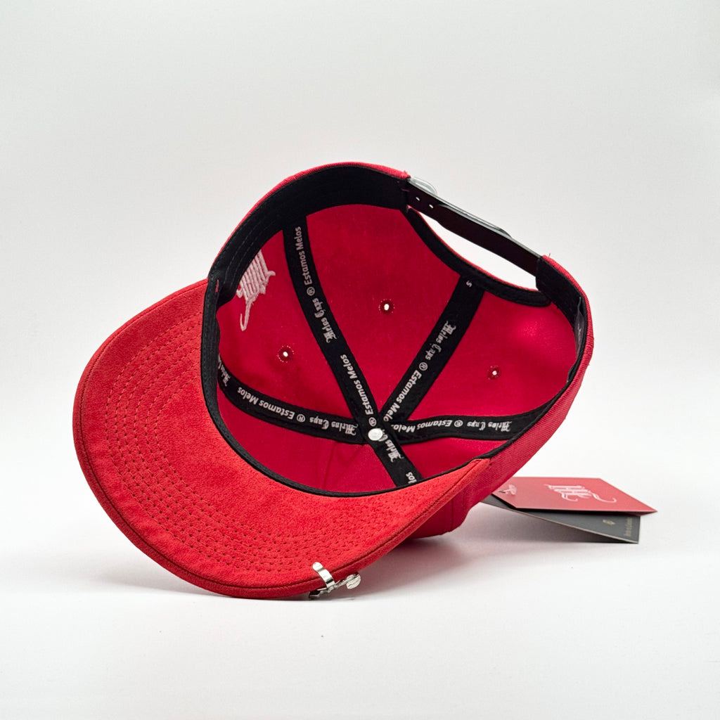 3 STARTS ROJA / VISOR GAMUZA