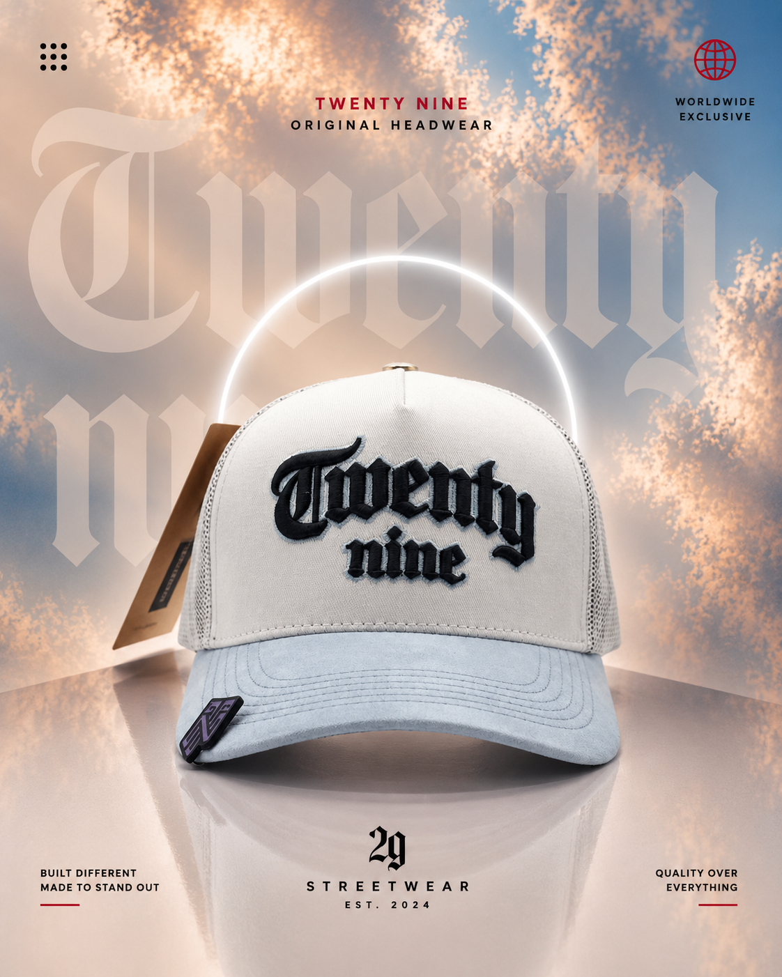 TWENTY NINE (BLANCO/GRIS/CELESTE)