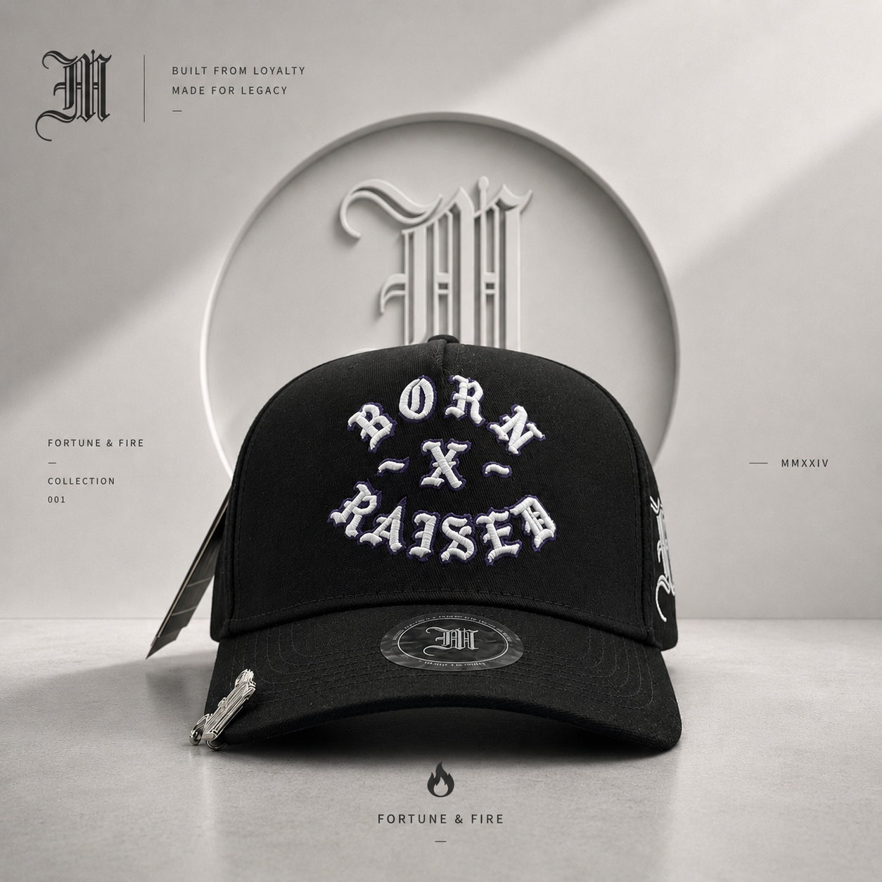 BORN X RAISED / NEGRO - MORADO