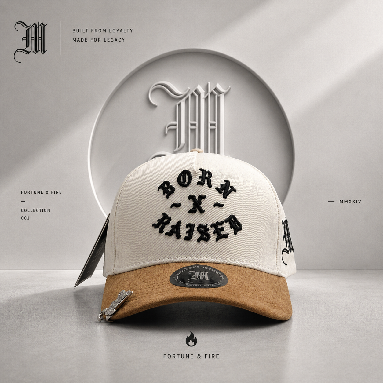 BORN X RAISED / VISOR GAMUZA