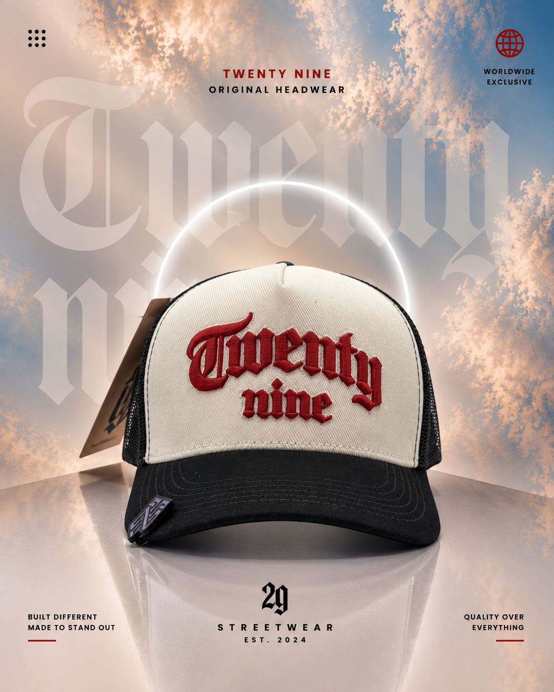TWENTY NINE (BEIGE/NEGRO)