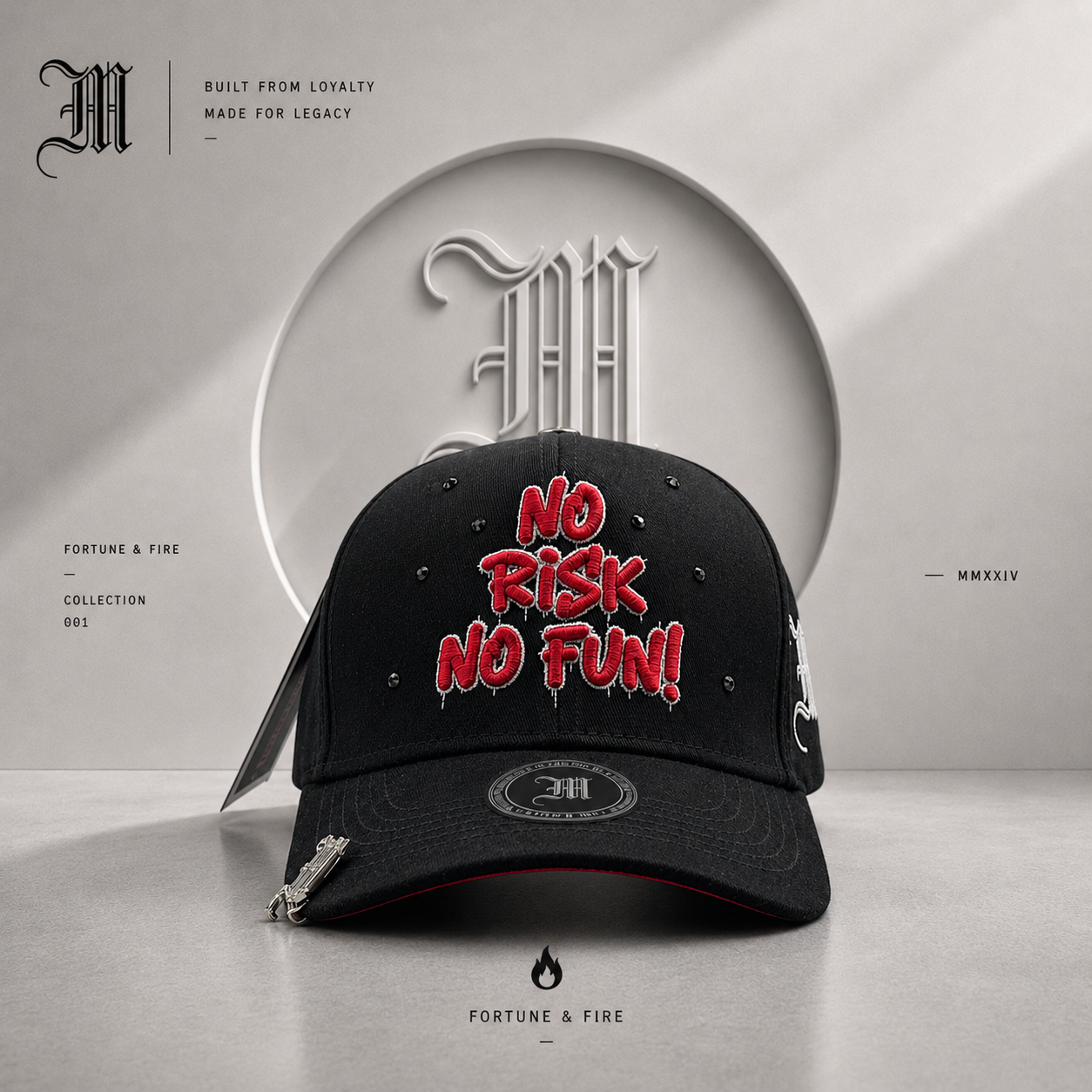 NO RISK NO FUN / NEGRO - ROJO