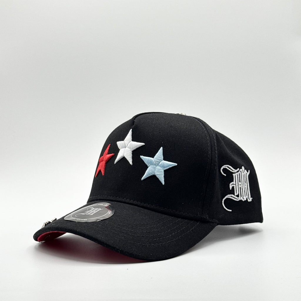 3 ESTRELLAS BLACK / NEGRO - ROJO
