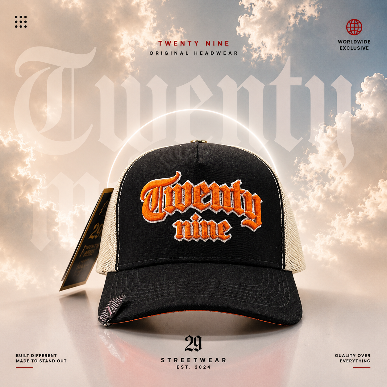 TWENTY NINE (NEGRO/NARANJA)
