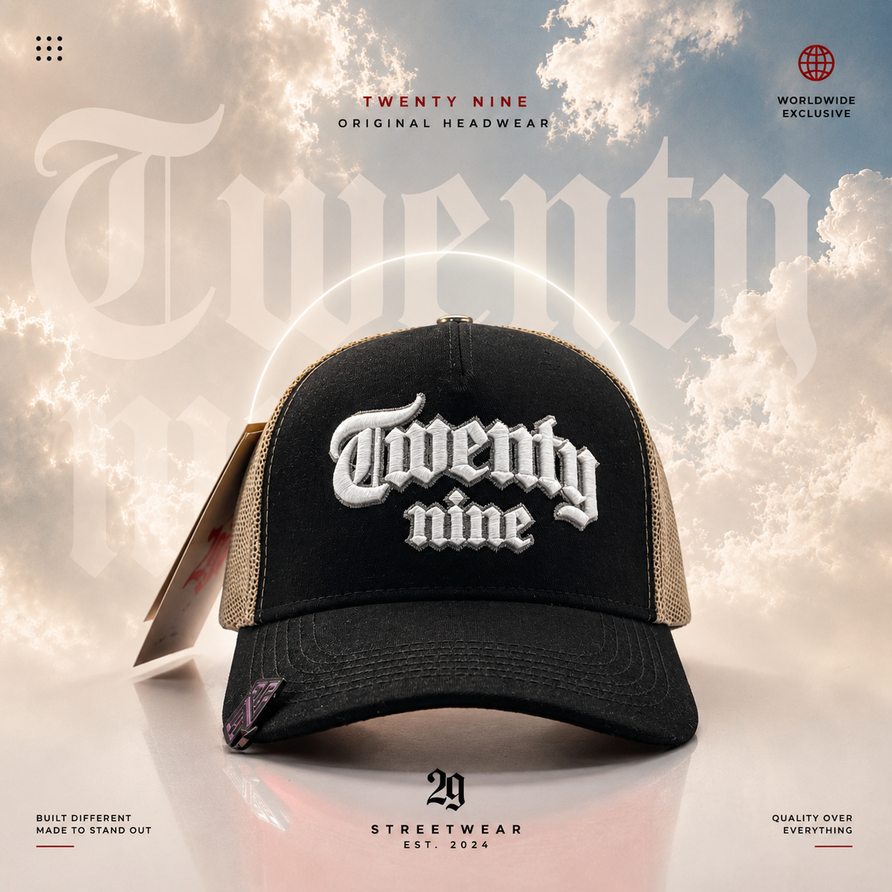 TWENTY NINE (CAQUI/NEGRO/ROJO)