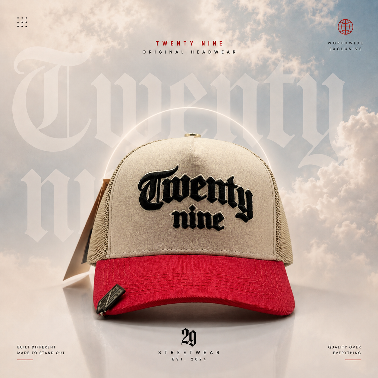 TWENTY NINE (BEIGE/ROJO)