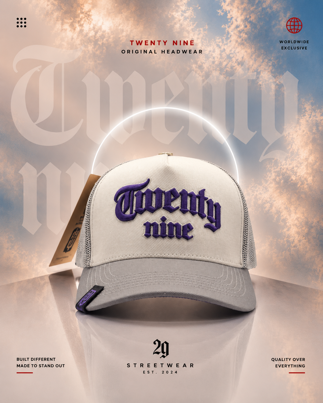 TWENTY NINE (GRIS/BEIGE/MORADO)