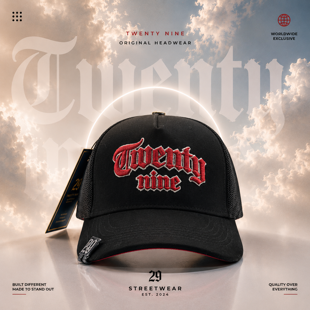 TWENTY NINE (NEGRO/LOGO ROJO)